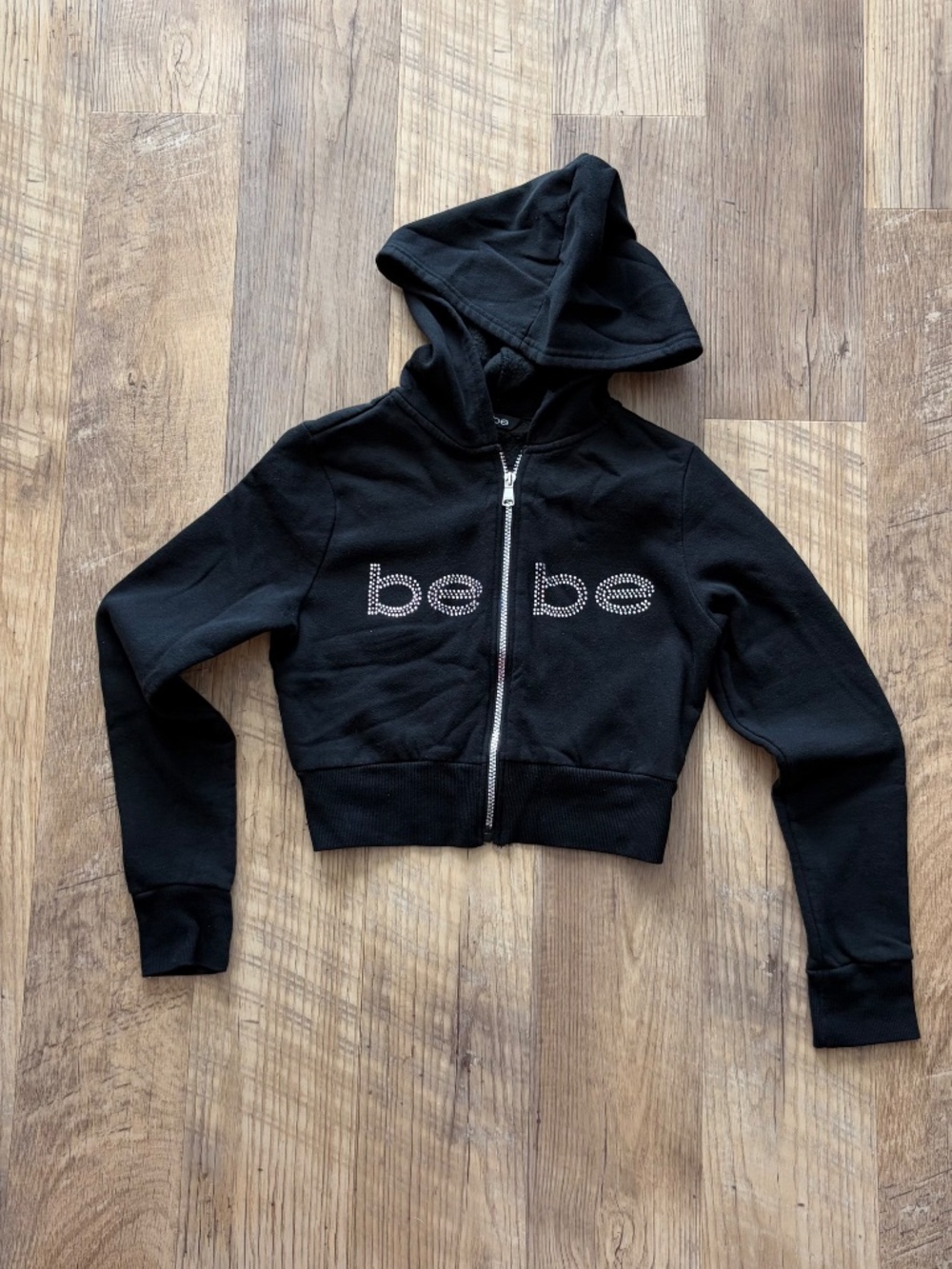 Bebe Y2k Rhinestone Crop Jacket